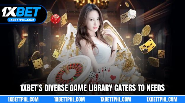 1XBET's diverse game library caters to all needs.