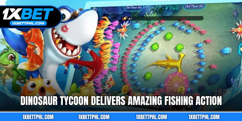 Dinosaur Tycoon delivers amazing fishing action