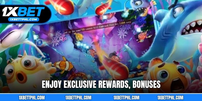 Enjoy exclusive rewards and bonus at 1xbet Mega Fishing