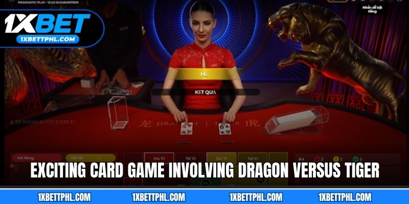 Exciting card game involving dragon versus tiger battles
