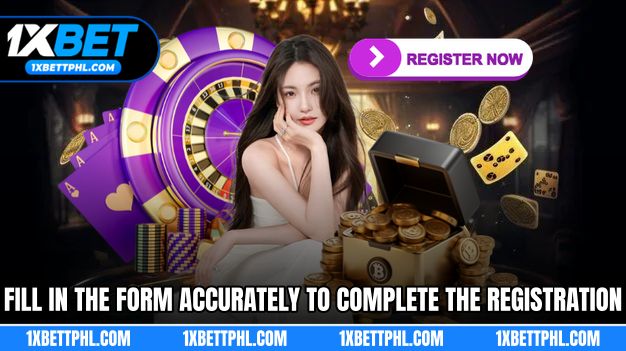 Fill in the form accurately to complete the registration.