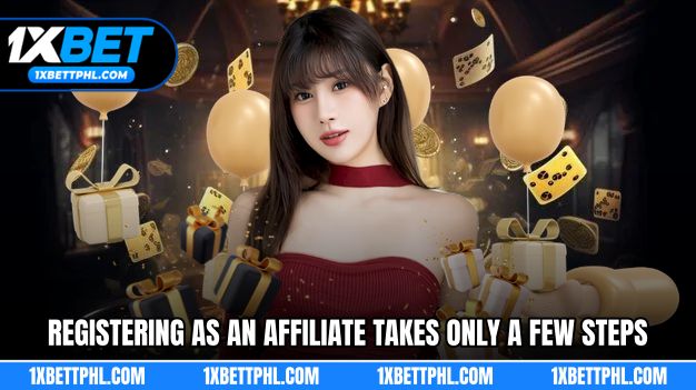 Registering as an affiliate takes only a few steps